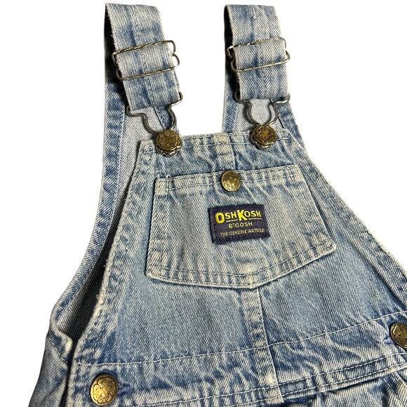 Oshkosh B’Gosh Vintage 90’s Light Denim Overalls - Picture 5 of 10